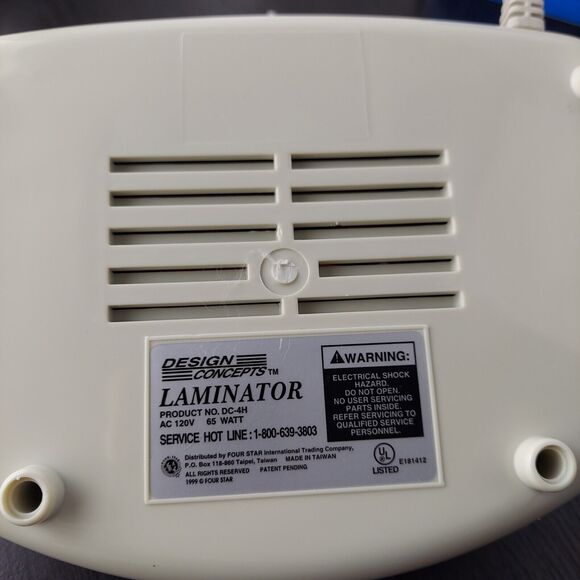 Design Concepts Laminator 4.4" Width Laminating Machine + Twenty 3" x 5" Sheets - Picture 4 of 8